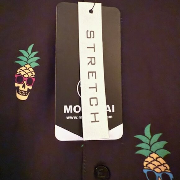 MOLOKAI SURF CO Pineapple Tropical Skull Shirt - Size Large - Picture 3 of 8